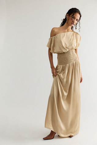 Shona Joy Agnes Shirred Maxi Dress