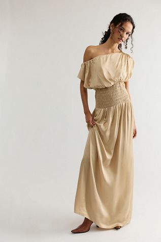 Shona Joy Agnes Shirred Maxi Dress