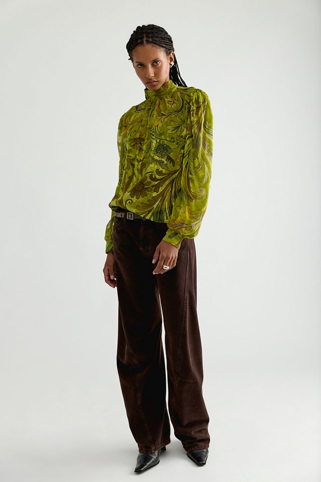 Retrofete Aradea Velvet Blouse #2