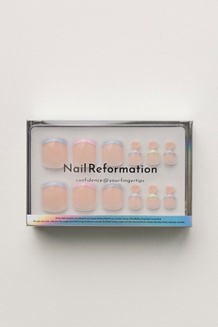 Nail Reformation Press-On Pedicure Kit at Free People in Black