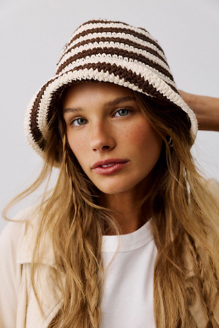 Striped Crochet Sailor Hat