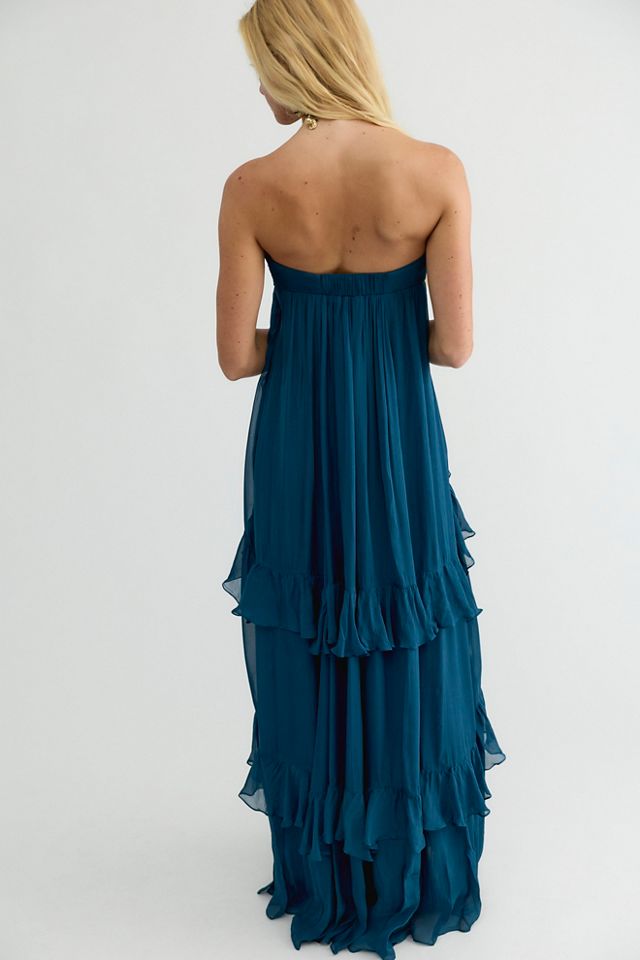 Rococo Sand Annie Strapless Ruffle Maxi Dress #1