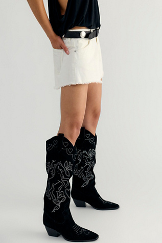 For Love & Lemons Winnie Western Boots at Free People in Black, Size: EU 37