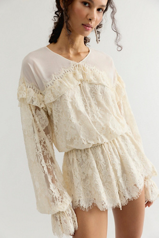 Barboteuse en dentelle Country Rose For Love & Lemons