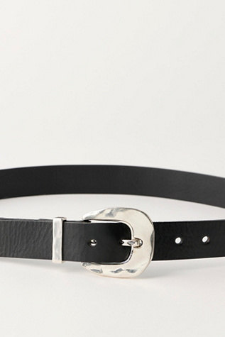 Женский ремень Free People Chapman Leather Belt, цвет: Чёрный — фото 5