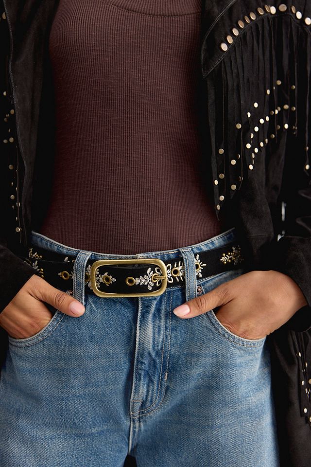 Blossom Suede Belt #1