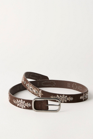 Ceinture en daim Blossom