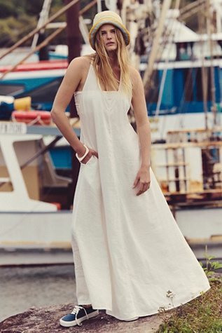 Easy Does It Maxi Dress by free-est at Free People in Clean Ivory, Size: XL