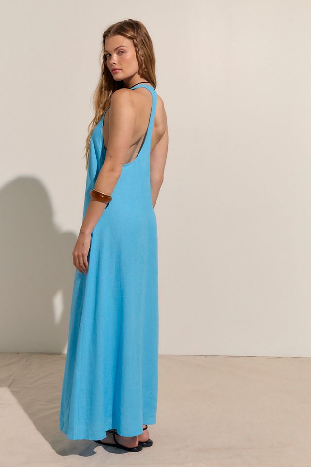 Sandshell Linen Easy Does It Maxi Dress #1