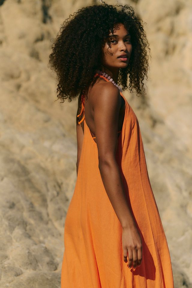 Sandshell Linen Easy Does It Maxi Dress #2