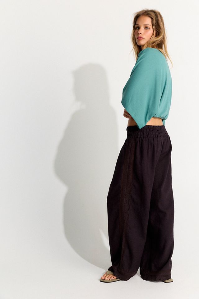 Seaside Cotton-Linen Lace Pants #2