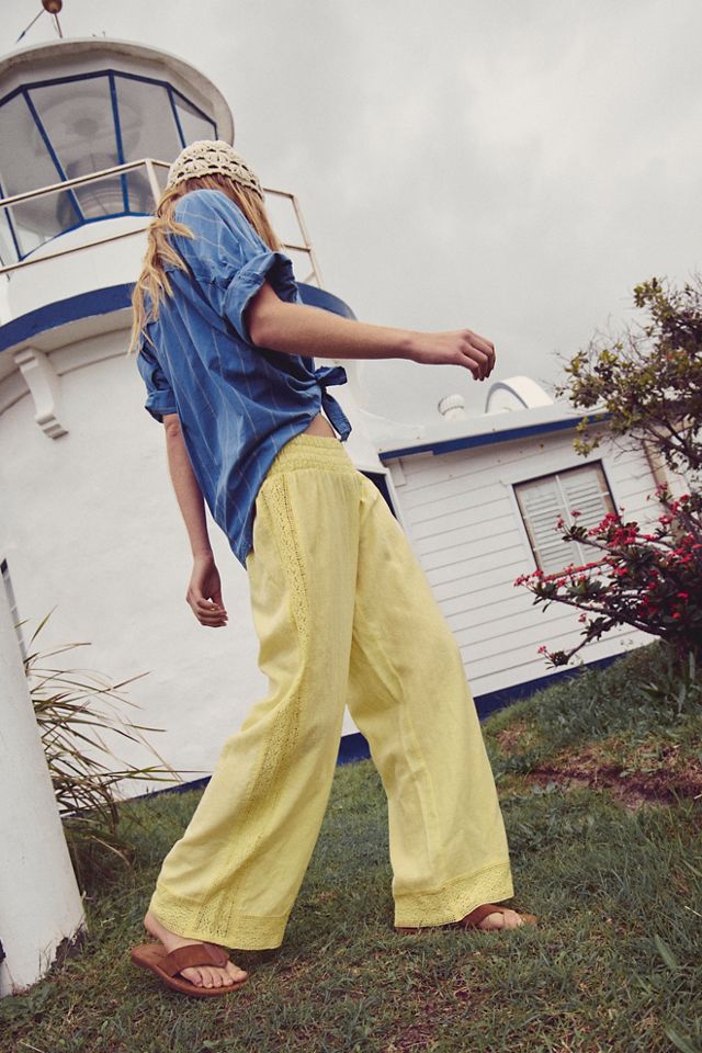 Seaside Cotton-Linen Lace Pants #2