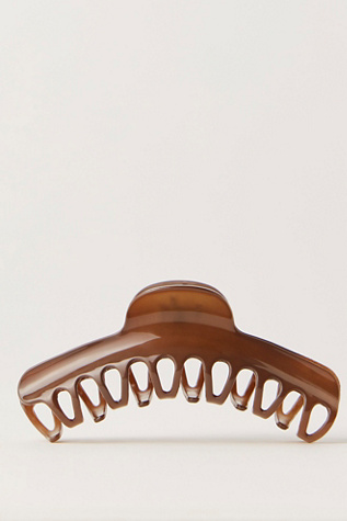 Женские аксессуары для волос Free People Amelie Acetate Large Claw Clip, цвет: Шоколадный мокко — фото 2