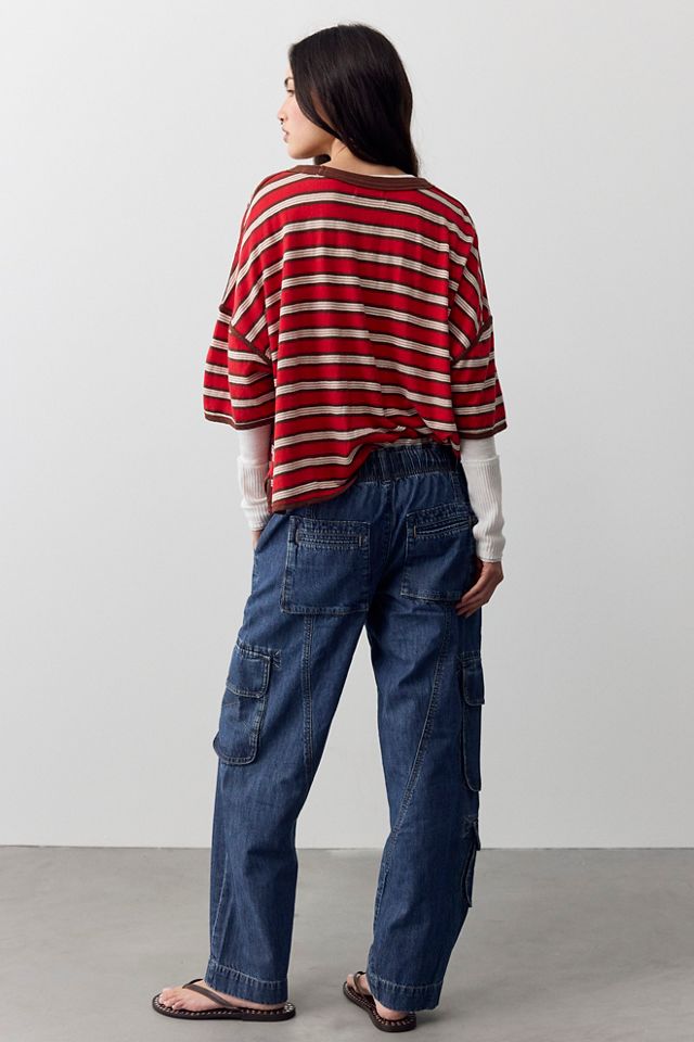 We The Free Tahiti Denim Pull-On Cargo Pants #2