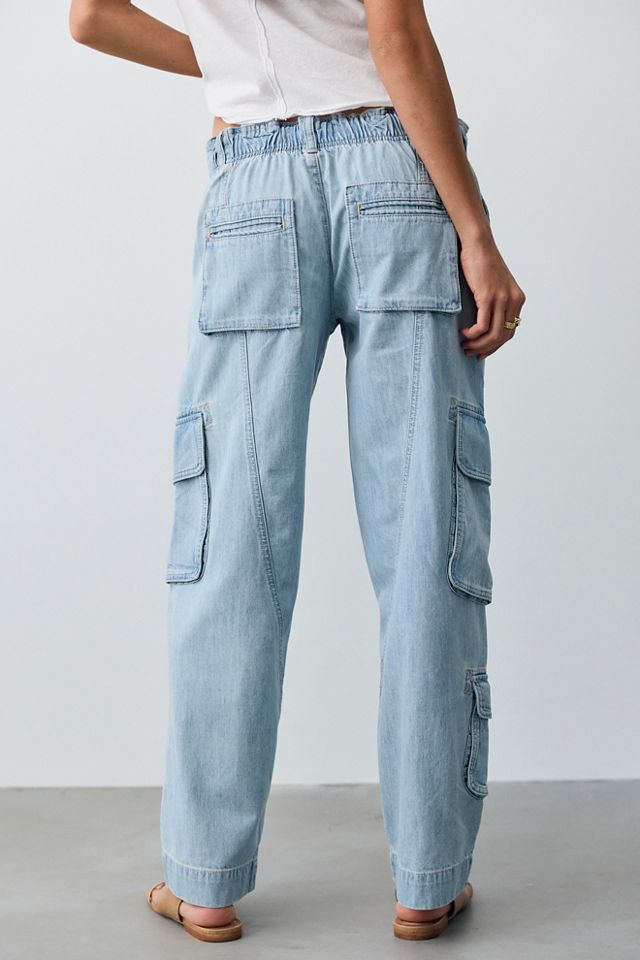 Pantalon Cargo en Denim à Enfiler Tahiti We The Free #2