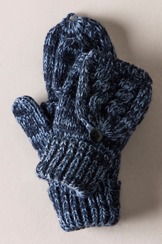 Marl It Pop Top Mittens by Free People