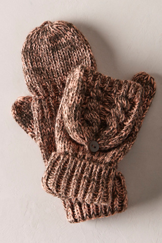Marl It Pop Top Mittens