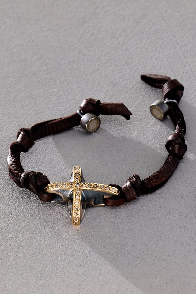 Bracelet Croix & Cuir Patricia Arango #2