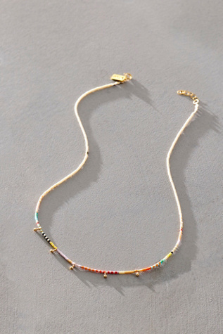 Iwona Ludyga Design Slim Short Necklace at Free People in Gold