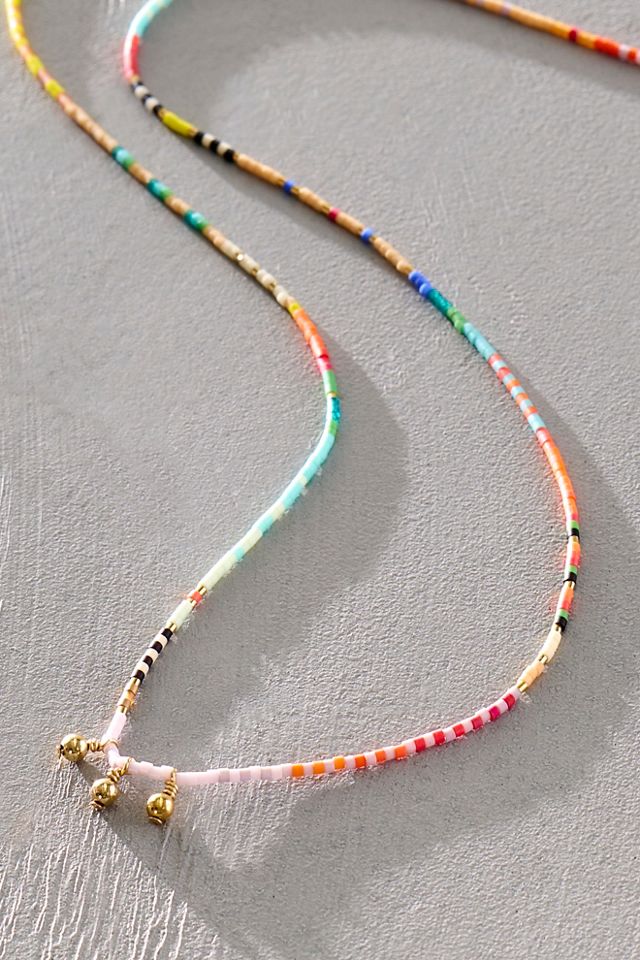 Collier long mince multi Lalova Iwona Ludyga Design #1