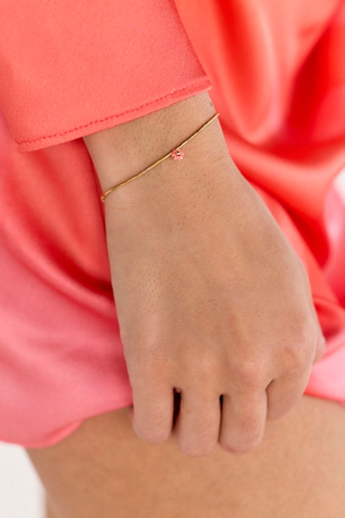Iwona Ludyga Design Tiny Garden Flower Bracelet at Free People in Gold