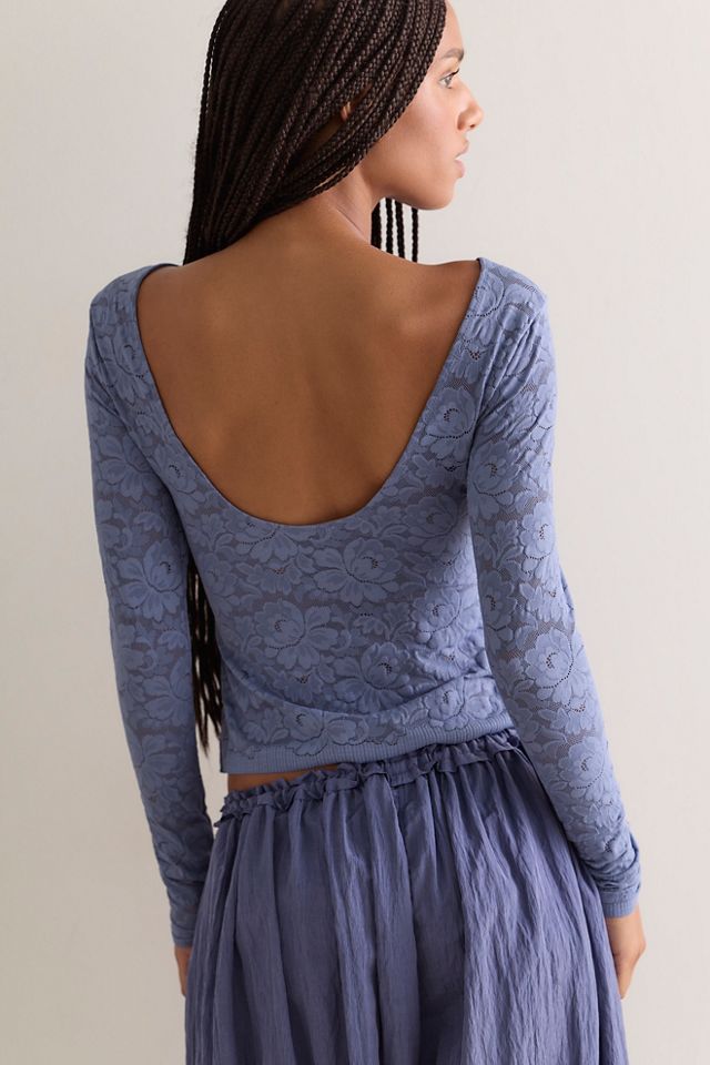 Smooth Talking Lace Long Sleeve Top #1