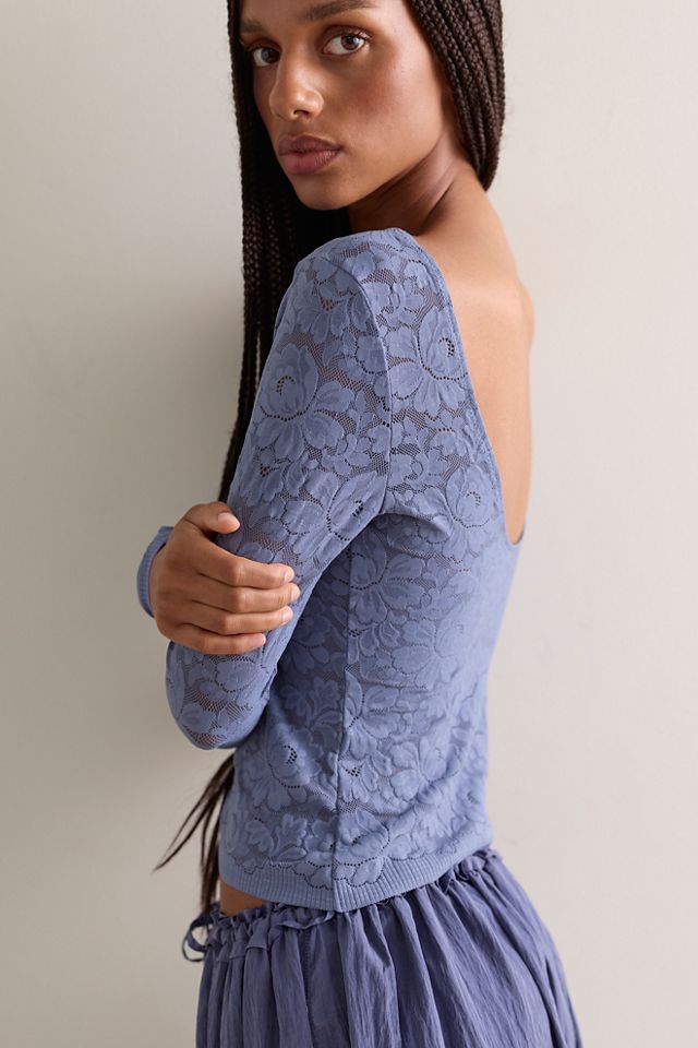 Smooth Talking Lace Long Sleeve Top #3