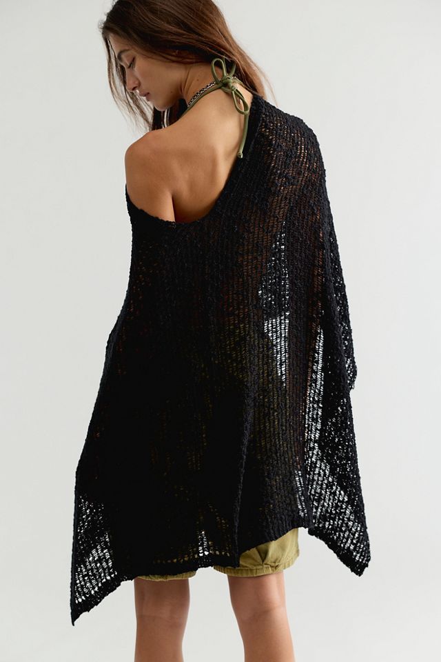 Jade Knit Poncho #1