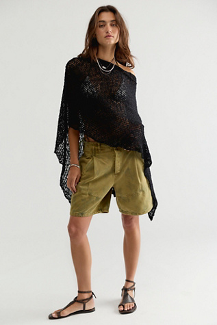Женский топ Free People Jade Knit Poncho, цвет: Чёрный — фото 6