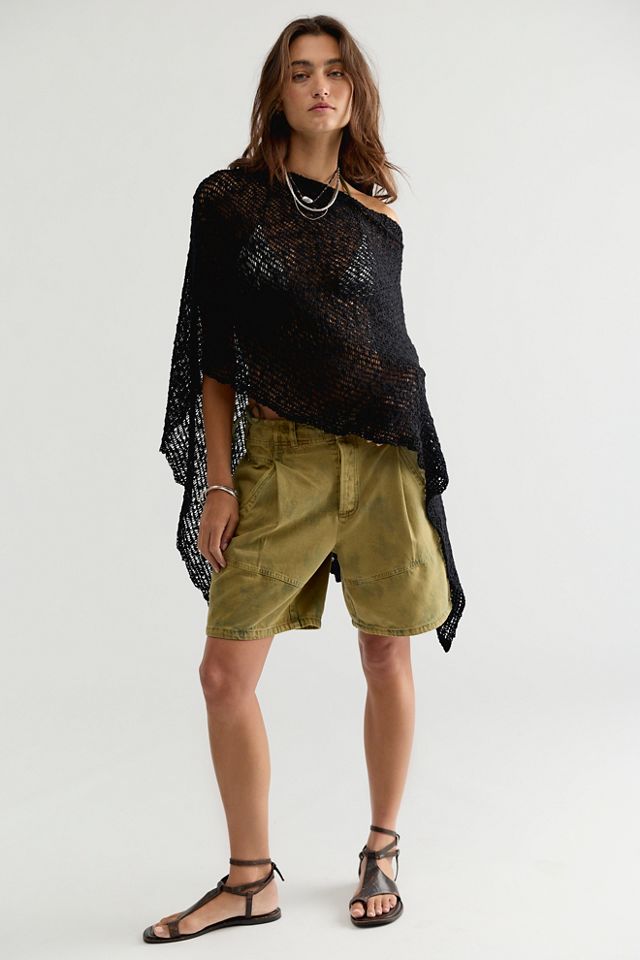 Jade Knit Poncho #3