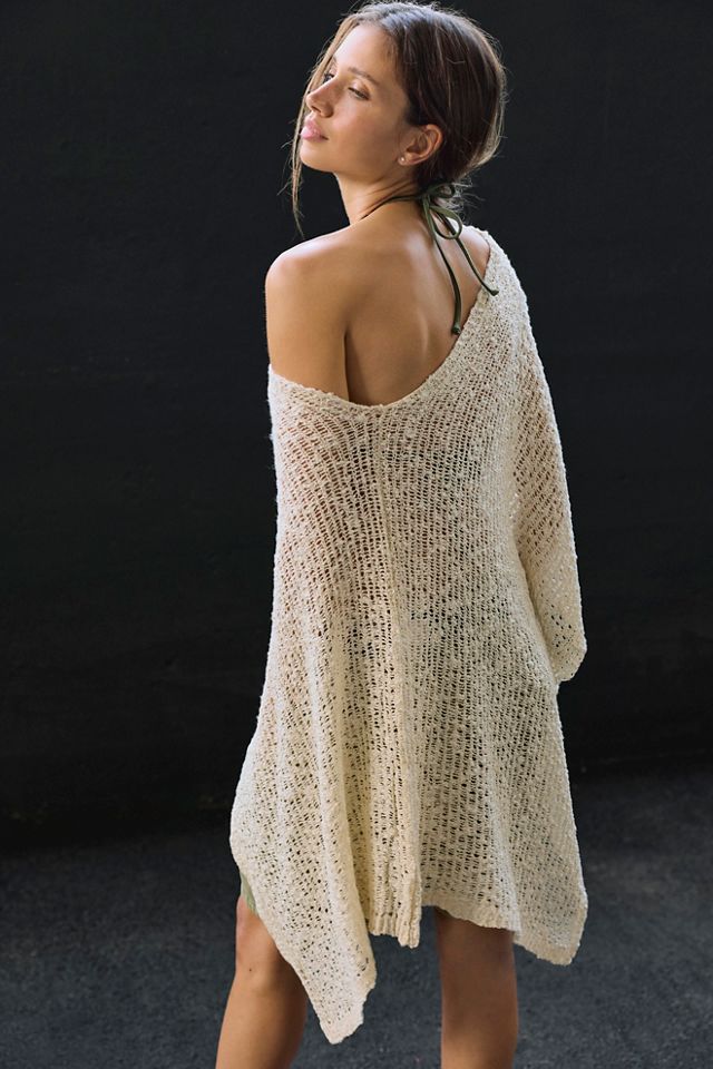 Jade Knit Poncho #1