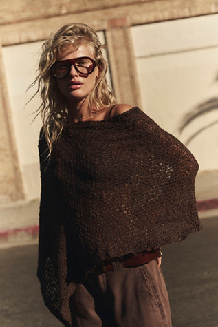 Jade Knit Poncho