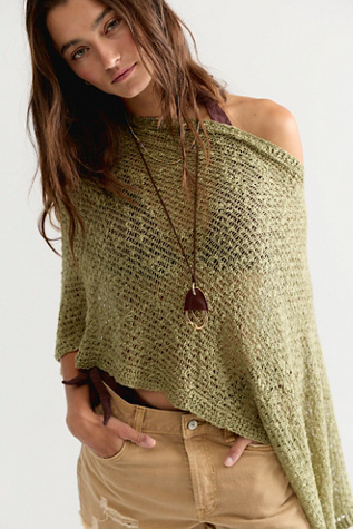 Jade Knit Poncho