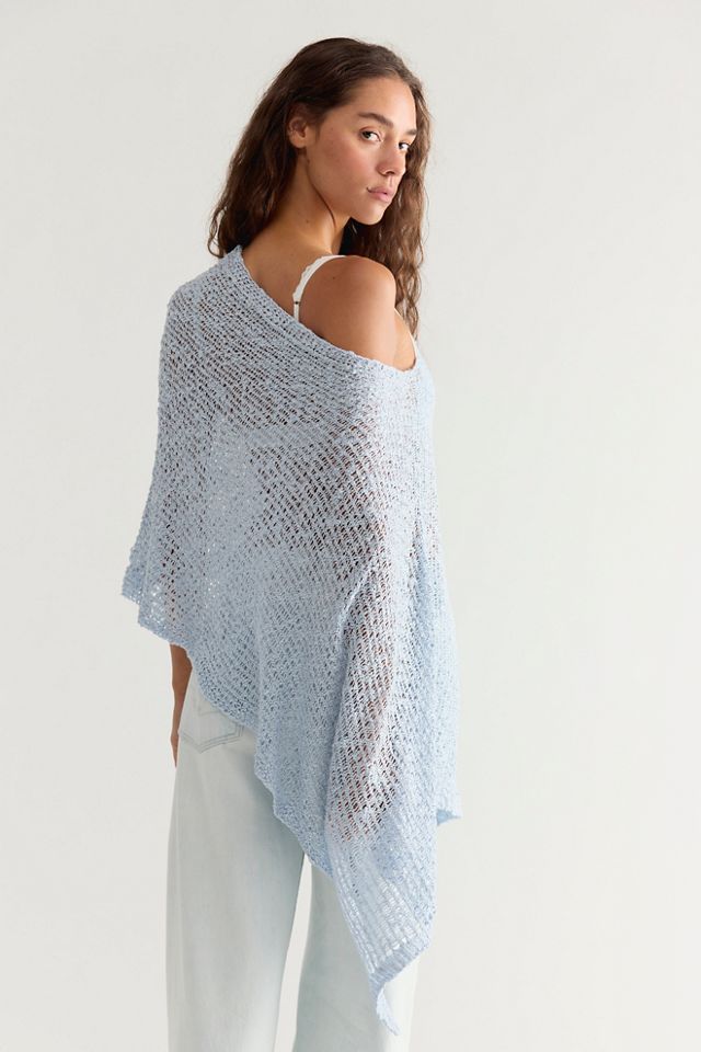 Jade Knit Poncho #1