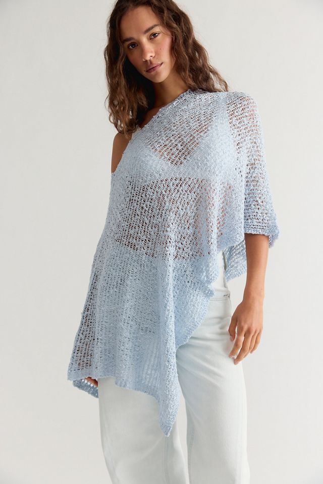 Jade Knit Poncho #2