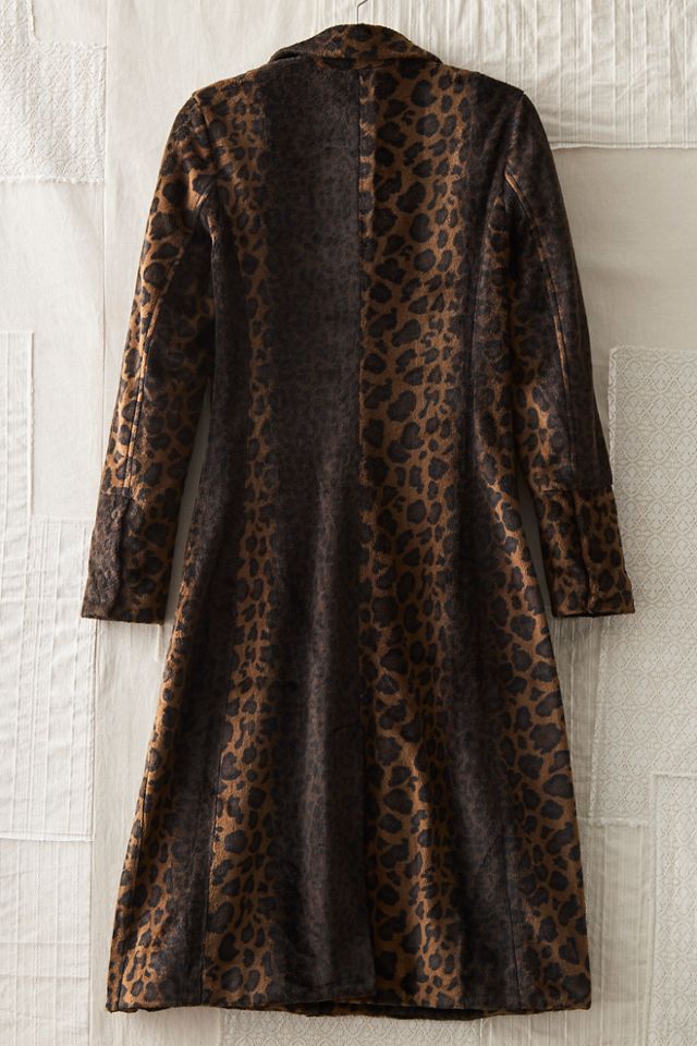 FP MART: Vintage: The Originals Vegan Fur Leopard Trench Coat #1