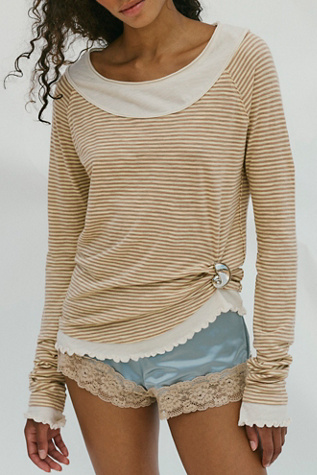 We The Free Two's A Charm Stripe Long Sleeve Top