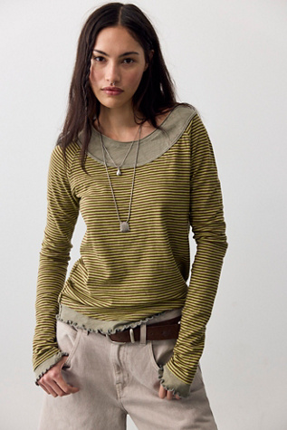 We The Free Two's A Charm Stripe Long Sleeve Top
