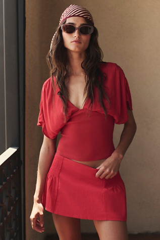Nanette Skort by free-est at Free People in Red, Size: L