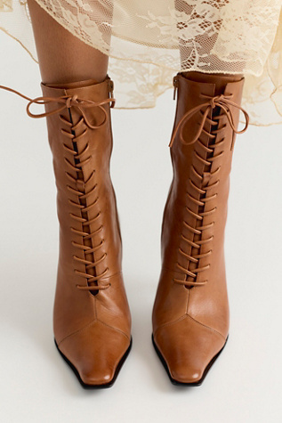 Sweet Talker Lace-Up Boots