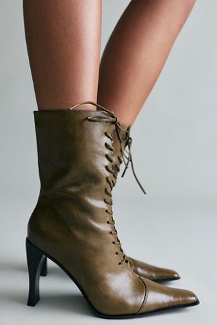 Sweet Talker Lace-Up Boots