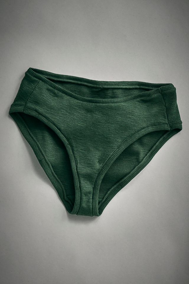 Throw On Ribbed Brief Undies #3