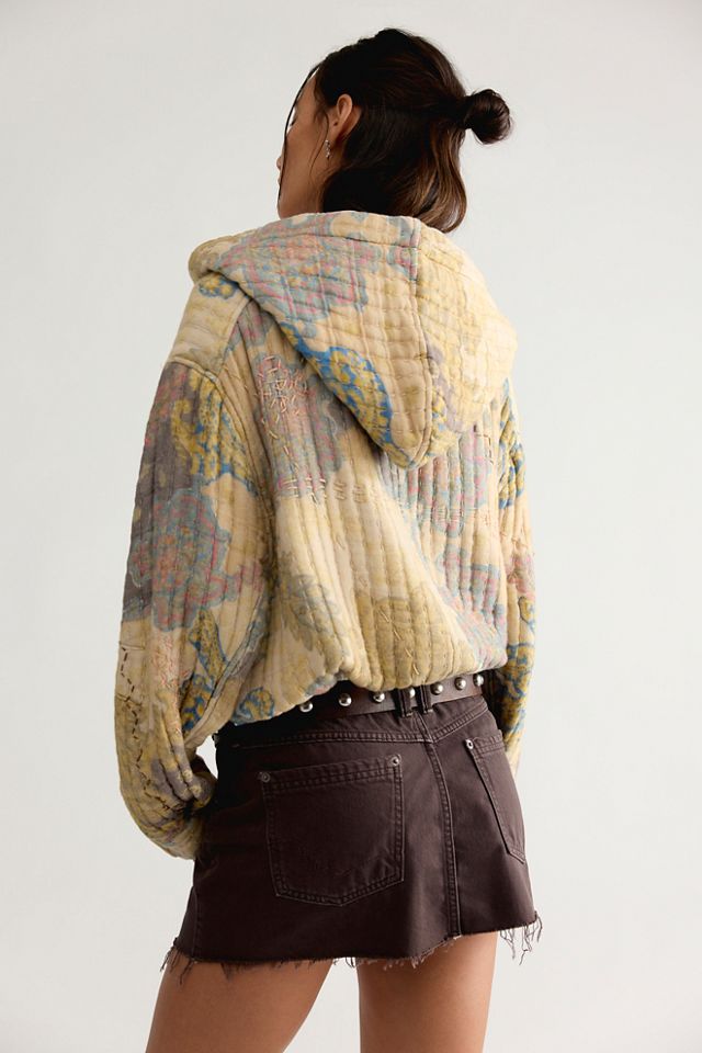 We The Free Flora Quilted Bomber Jacket #1
