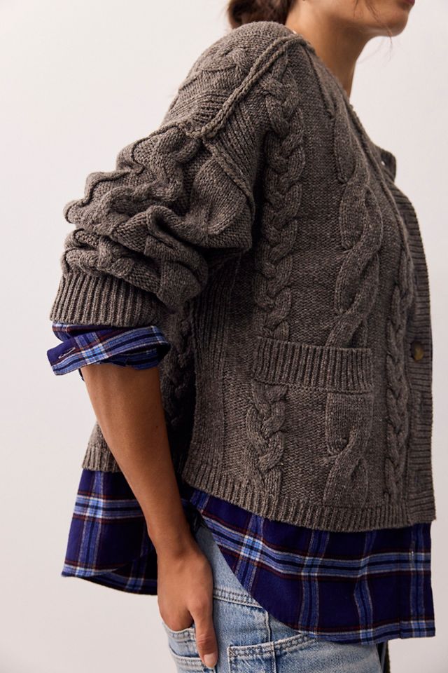 We The Free Highland Flannel Lined Cardi #3