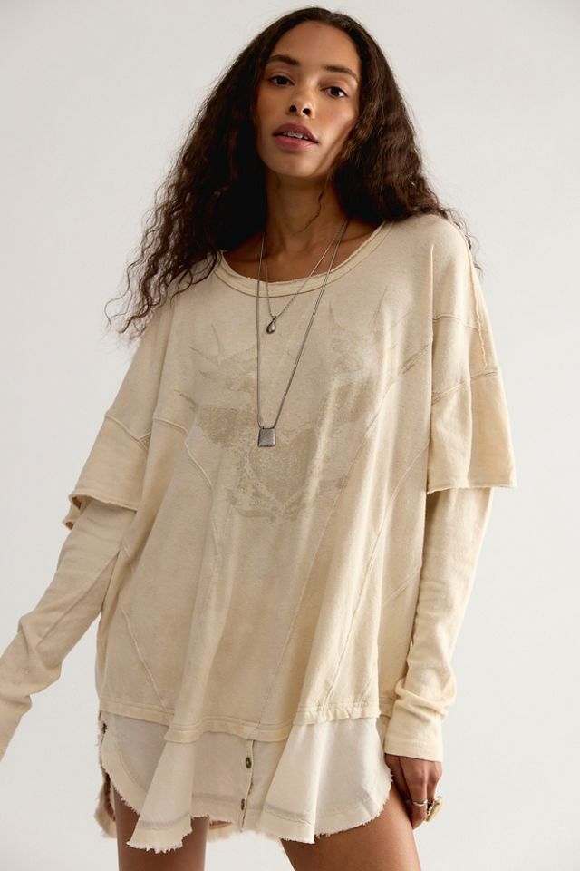 We The Free Vintage Romance Oversized Tee #2