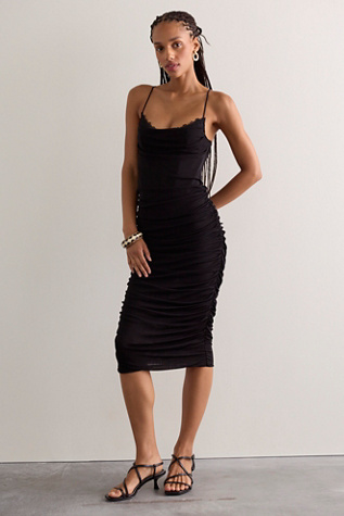 Женское платье Intimately Instant Attraction Midi Slip, цвет: Чёрный — фото 3