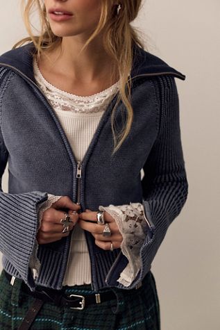 Josephine Funnel-Neck Cardi