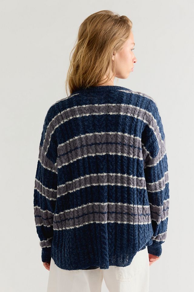 Sheer Luck Striped Pullover #3