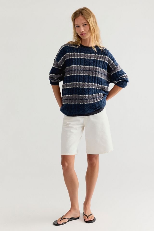 Sheer Luck Striped Pullover #4