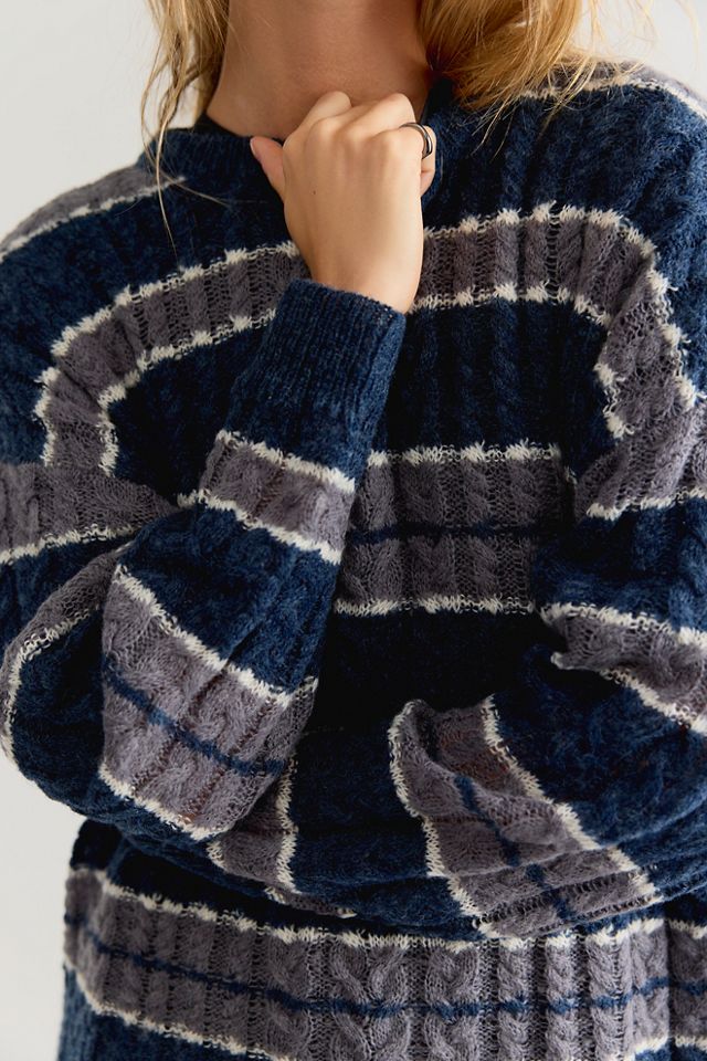 Sheer Luck Striped Pullover #2